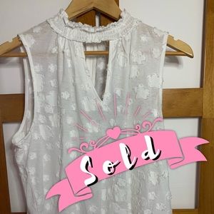 White Cotton Michael Kors Halter